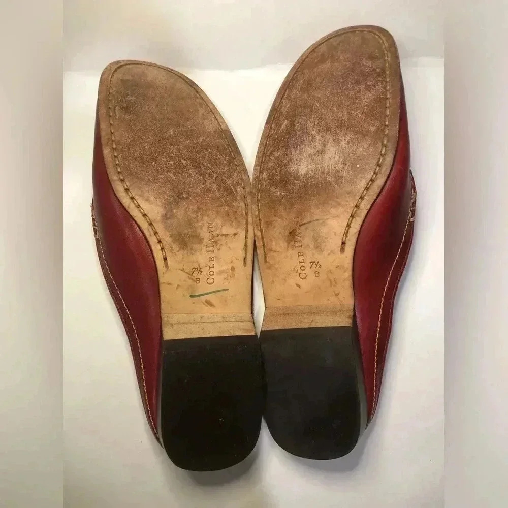 Cole Haan Women Shoe Red Mule Slide Flat Pre Owned 7.5 (see photos). - Picture 13 of 14